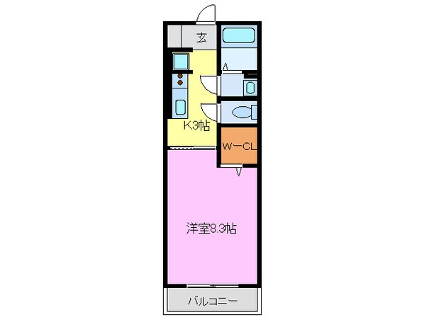 新清洲駅 徒歩5分 1階の物件間取画像